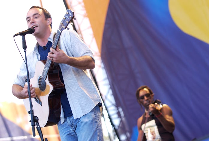 Dave Matthews of Dave Matthews Band performs at the band's "Gives Back" concert at the Polo Fields i...