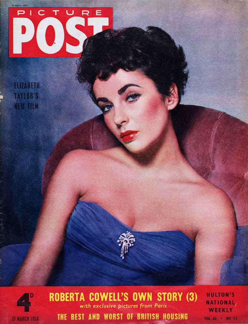 Elizabeth Taylor defines the diva arch brow of the '50s.