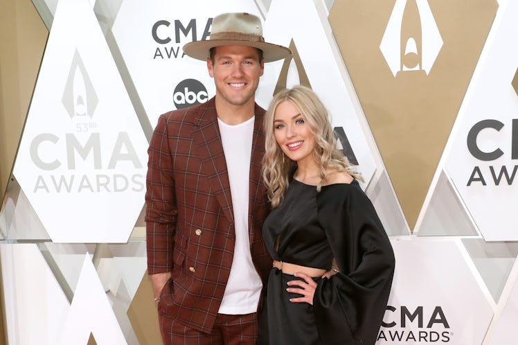 NASHVILLE, TENNESSEE - NOVEMBER 13: (FOR EDITORIAL USE ONLY)  Colton Underwood and Cassie Randolph a...