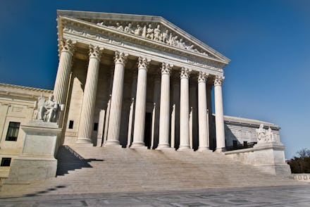 WASHINGTON, DC - The U.S. Supreme Court seen from the Capitol Hill in Washington, D.C