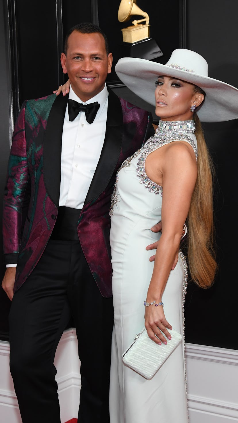 LOS ANGELES, CA - FEBRUARY 10: Alex Rodriguez and Jennifer Lopez attend the 61st Annual GRAMMY Awar...