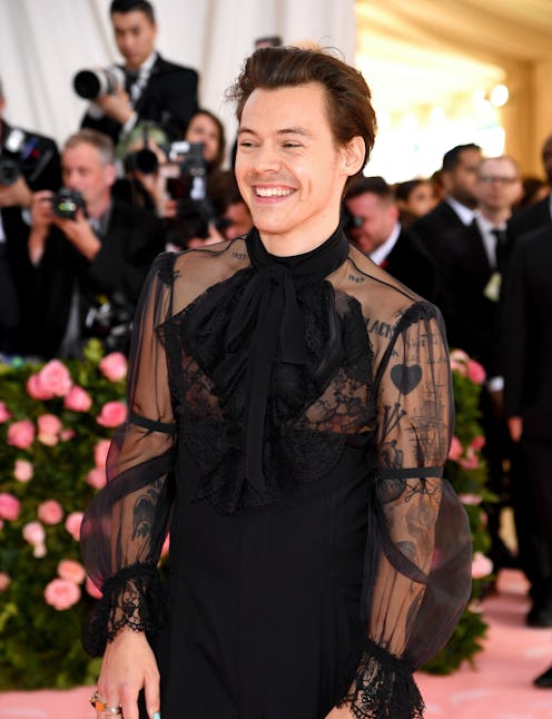 NEW YORK, NEW YORK - MAY 06:  Harry Styles attends The 2019 Met Gala Celebrating Camp: Notes on Fash...