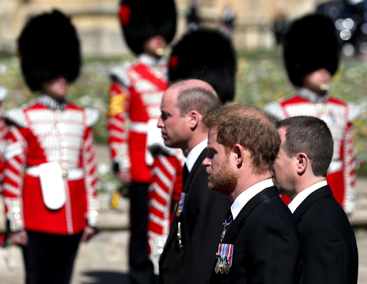 Prince William and Prince Harry were reunited at Prince Philip's funeral.