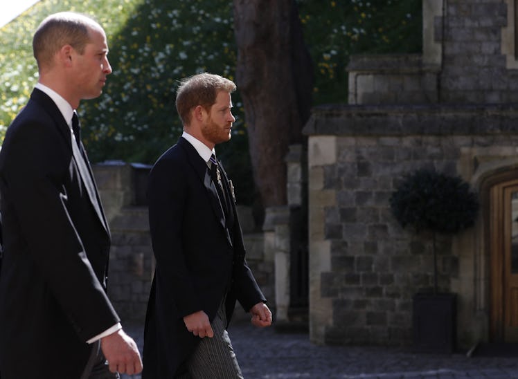 William and Harry's reunion at Prince Philip's funeral was touching.