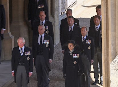 The royal family says goodbye.