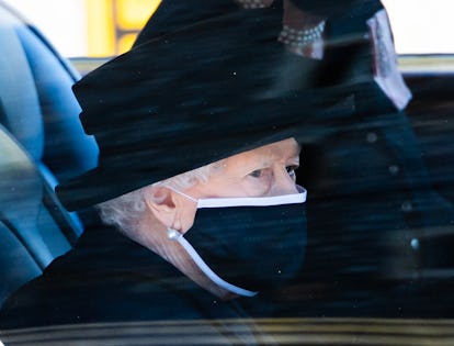 Queen Elizabeth at her husband’s funeral.