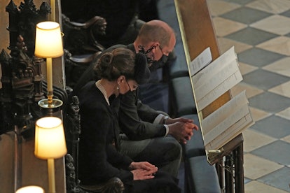 WINDSOR, ENGLAND - APRIL 17: Prince William, Duke of Cambridge and Catherine, Duchess of Cambridge a...