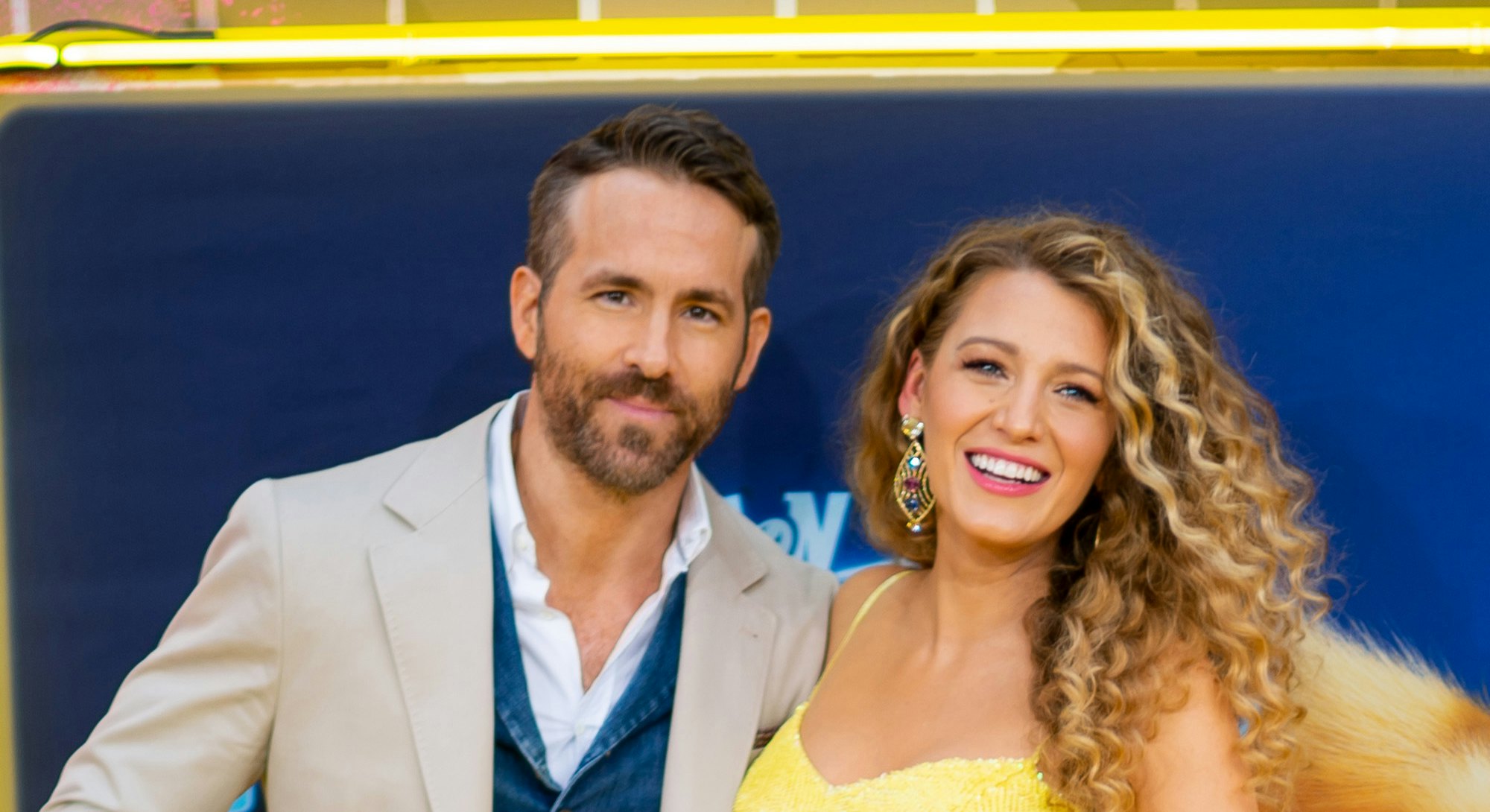 NEW YORK, NEW YORK - MAY 02: Blake Lively and Ryan Reynolds attend the 'Pokemon Detective Pikachu' U...