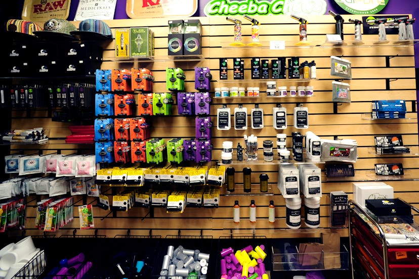 DENVER, CO - April 25, 2016: Concentrates, topical remedies, edibles and flower are on display at th...