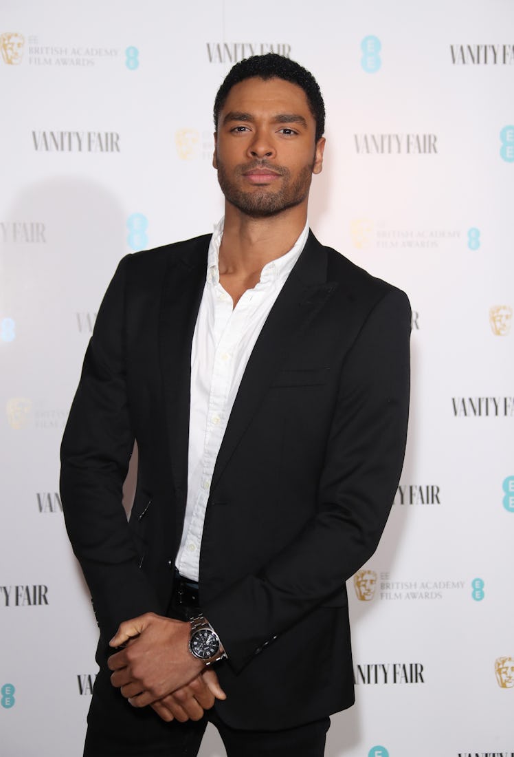 LONDON, ENGLAND - JANUARY 22: Regé-Jean Page attends the Vanity Fair EE Rising Star BAFTAs Pre Part...