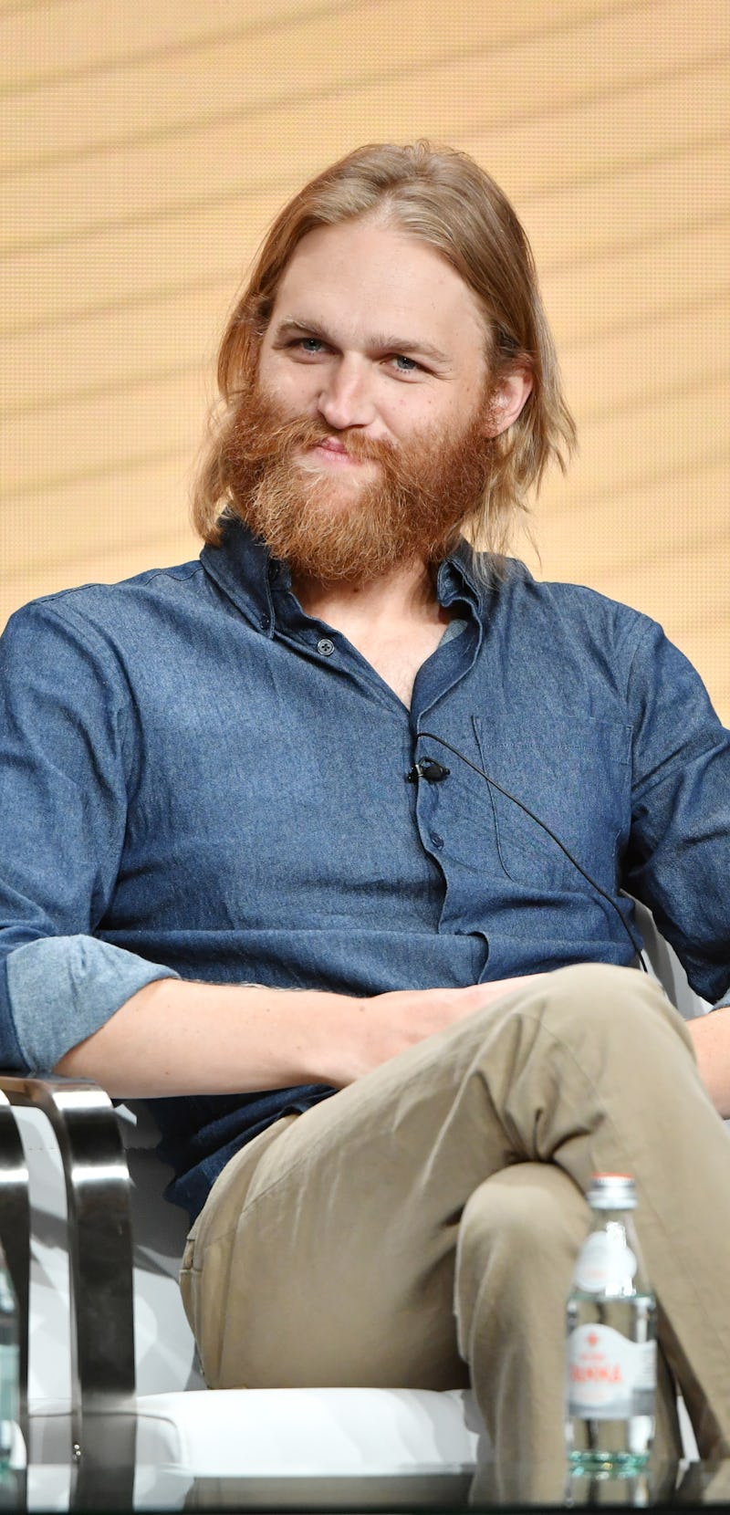 BEVERLY HILLS, CALIFORNIA - JULY 25: Wyatt Russell of 'Lodge 49' speaks during the AMC segment of th...