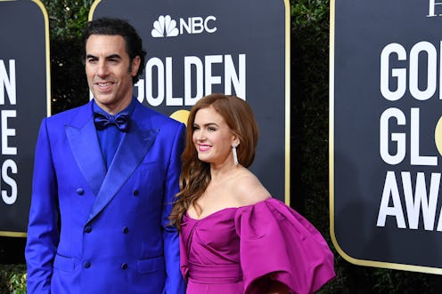 BEVERLY HILLS, CALIFORNIA - JANUARY 05: (L-R) Sacha Baron Cohen and Isla Fisher attend the 77th Annu...