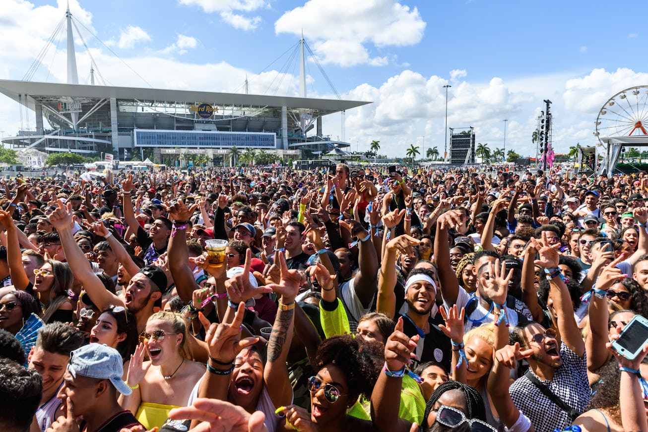 FORT LAUDERDALE, FLORIDA - MAY 10:  Atmosphere during Rolling Loud at Hard Rock Stadium on May 10, 2...