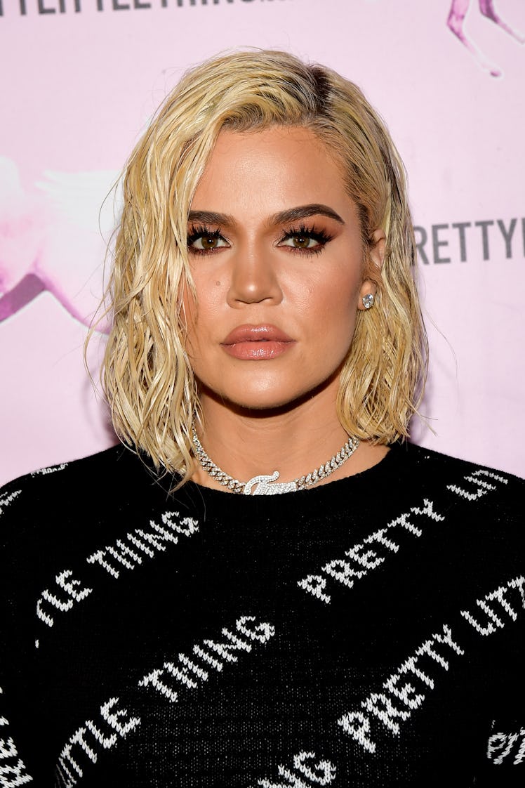 LOS ANGELES, CALIFORNIA - FEBRUARY 20: Khloé Kardashian attends the PrettyLittleThing LA Office Open...