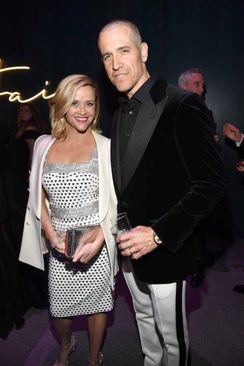 BEVERLY HILLS, CALIFORNIA - FEBRUARY 09: (L-R) Reese Witherspoon and Jim Toth attend the 2020 Vanity...