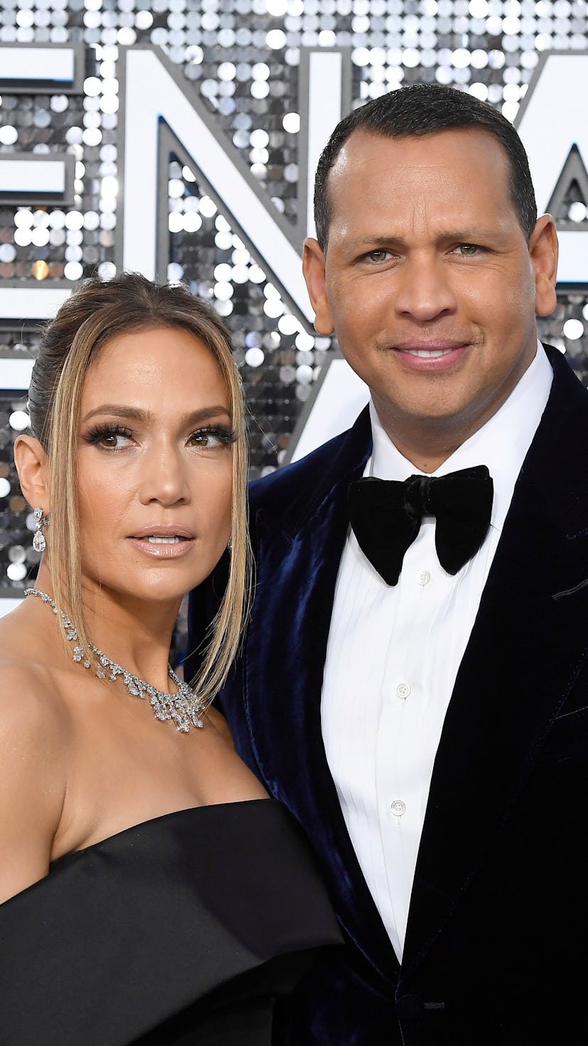 LOS ANGELES, CALIFORNIA - JANUARY 19: (L-R) Jennifer Lopez and Alex Rodriguez attend the 26th Annual...