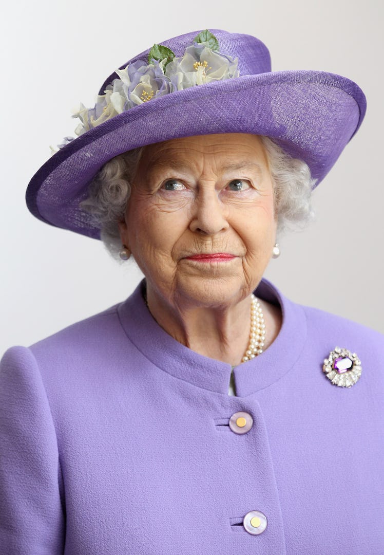 STEVENAGE, ENGLAND - JUNE 14: Queen Elizabeth II visits a new maternity ward at the Lister Hospital...