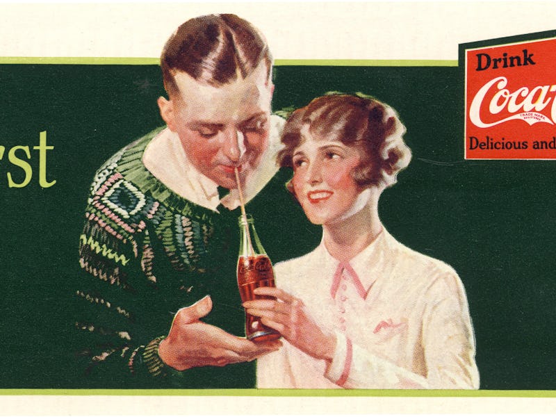 Billboard advertisement for Coca-Cola with the theme of thirst is released, Atlanta, Georgia, 1927. ...