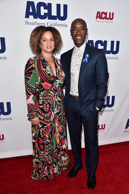 BEVERLY HILLS, CALIFORNIA - NOVEMBER 17: (L-R) Bridgid Coulter and Don Cheadle attend ACLU SoCal's A...
