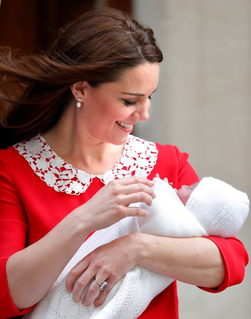 Prince Louis started out making his mom smile.