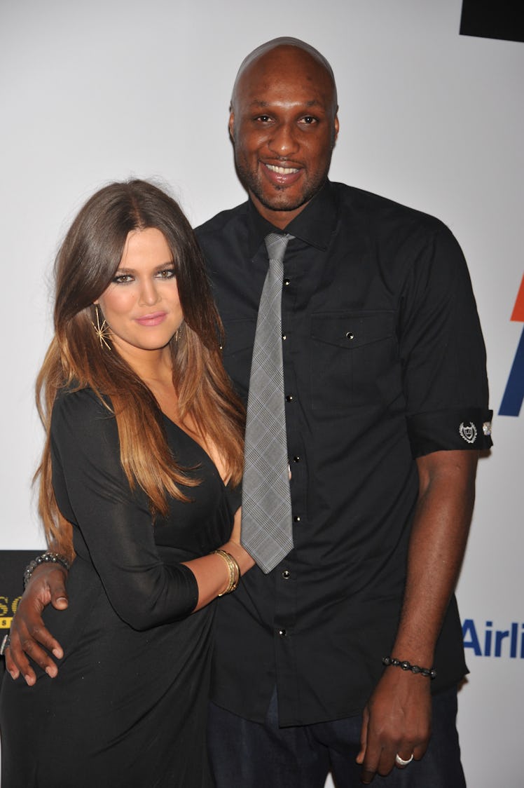 Actress Chloe Kardashian and Lamar Odom arrive at the 19th Annual Race to Erase MS held at the Hyatt...
