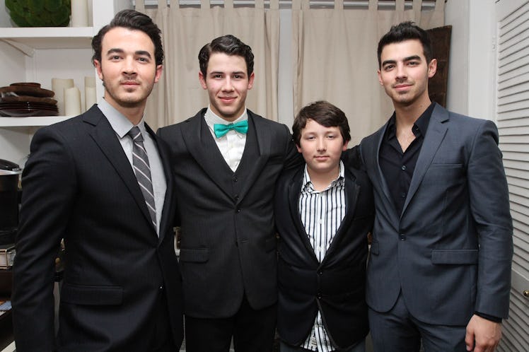 NEW YORK, NY - JANUARY 24:  (EXCLUSIVE COVERAGE) (L-R) The Jonas Brothers Kevin Jonas, Nick Jonas, F...