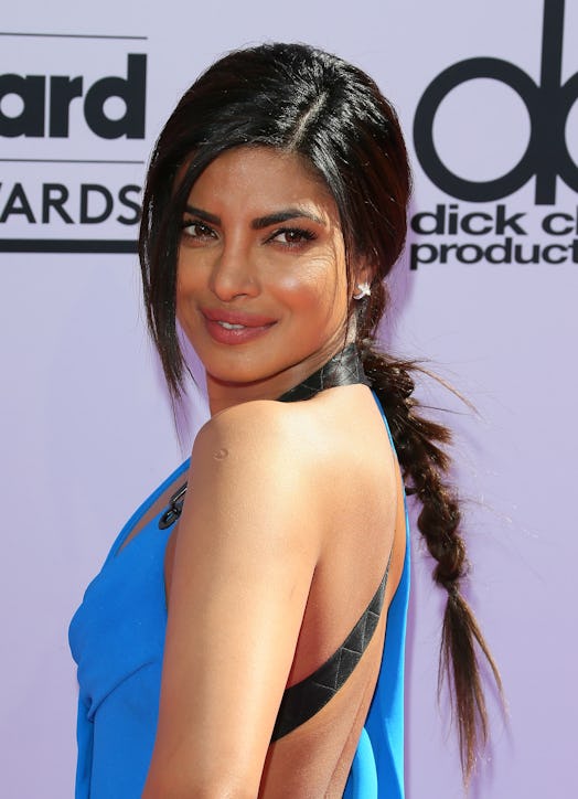 Priyanka with a fishtail braid at the 2016 Billboard Music Awards held at the T-Mobile Arena 
