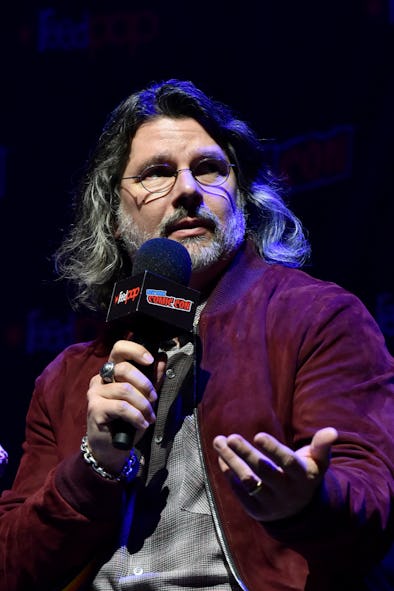 NEW YORK, NEW YORK - OCTOBER 05: Ronald D. Moore speaks on stage at the “For All Mankind”: Exclusive...