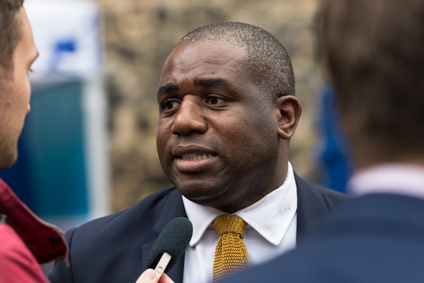 LONDON, UNITED KINGDOM - NOVEMBER 15: Labour Party MP for Tottenham David Lammy gives interview to t...