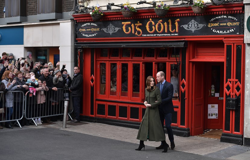 GALWAY, IRELAND - MARCH 05: Prince William, Duke of Cambridge and Catherine, Duchess of Cambridge pi...