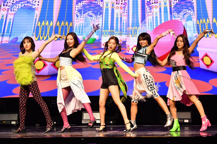 SEOUL, SOUTH KOREA – JUNE 19 : Red Velvet performs on stage during the showcase for the new album 'T...