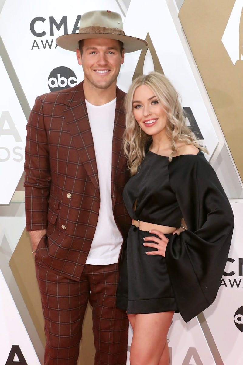 NASHVILLE, TENNESSEE - NOVEMBER 13: (FOR EDITORIAL USE ONLY)  Colton Underwood and Cassie Randolph a...