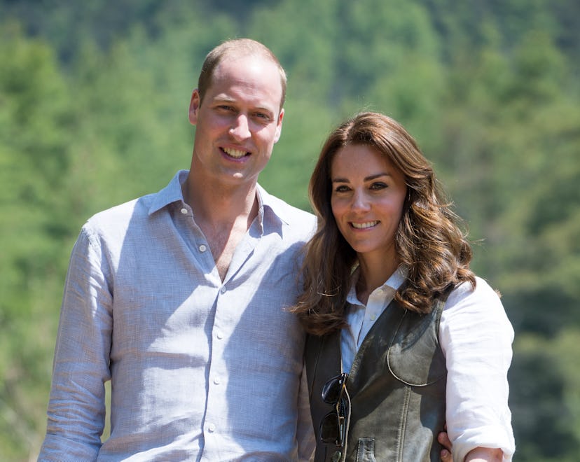 THIMPHU, BHUTAN - APRIL 15: Prince William, Duke of Cambridge and Catherine, Duchess of Cambridge p...