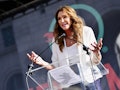 LOS ANGELES, CALIFORNIA - JANUARY 18:  Caitlyn Jenner speaks at the 4th annual Women's March LA: Wom...