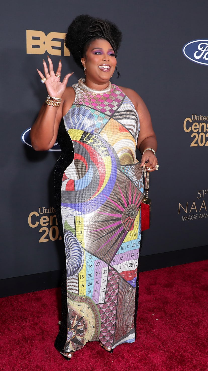 PASADENA, CALIFORNIA - FEBRUARY 22: Lizzo attends the 51st NAACP Image Awards, Presented by BET, at ...