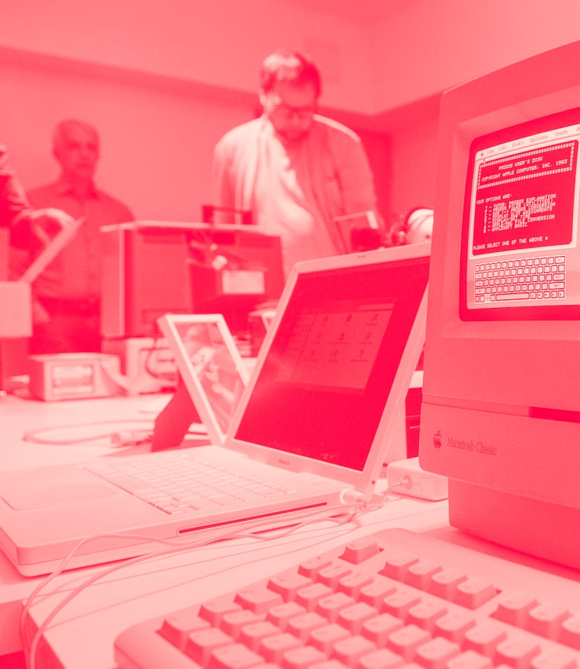 An Apple Macintosh Classic computer is seen in Warsaw, Poland during the Retroapple 0.2 meetup on Ja...