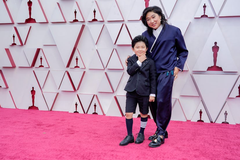 Alan Kim had a blast at the 2021 Academy Awards on Sunday night.