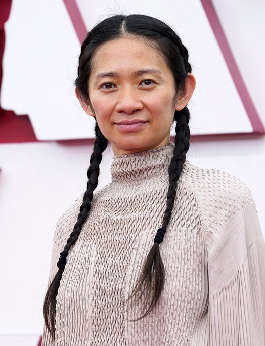 LOS ANGELES, CALIFORNIA – APRIL 25: Chloe Zhao attends the 93rd Annual Academy Awards at Union Stati...