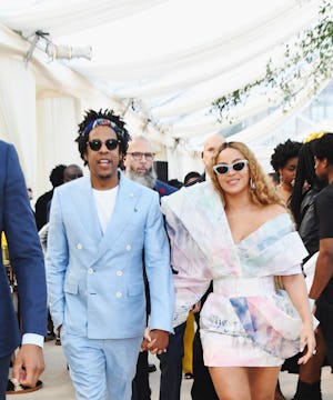 LOS ANGELES, CA - FEBRUARY 09:  Jay-Z and Beyonce attend 2019 Roc Nation THE BRUNCH on February 9, 2...