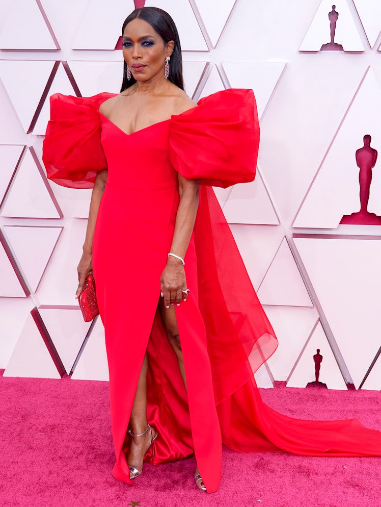 Angela Bassett attending the 93rd Annual Academy Awards at Union Station on April 25, 2021 in Los An...