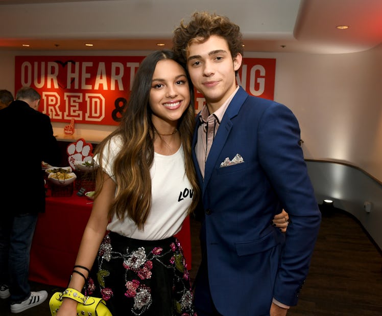 BURBANK, CALIFORNIA - NOVEMBER 01: Olivia Rodrigo (L) and Joshua Bassett pose at the after party for...