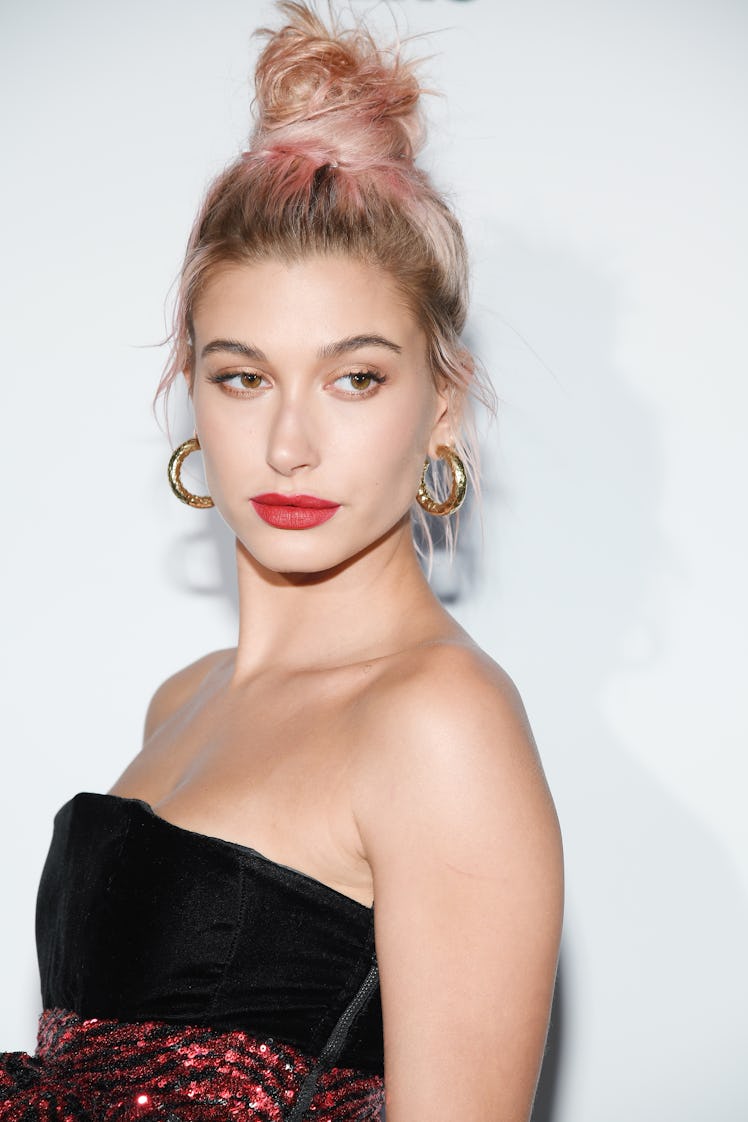 CANNES, FRANCE - MAY 12: Hailey Baldwin attends a Dior dinner during the 71st annual Cannes Film Fe...