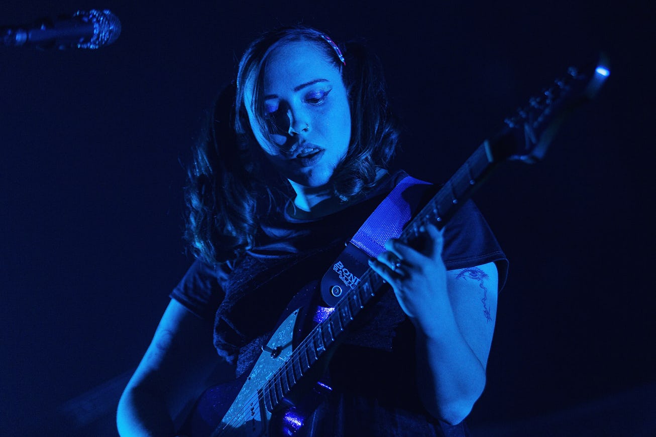 SEATTLE, WA - SEPTEMBER 27:  Sophie Allison of Soccer Mommy performs on stage at WaMu Theater on Sep...