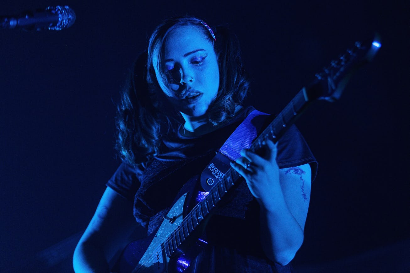 SEATTLE, WA - SEPTEMBER 27: Sophie Allison of Soccer Mommy performs on stage at WaMu Theater on Sep...