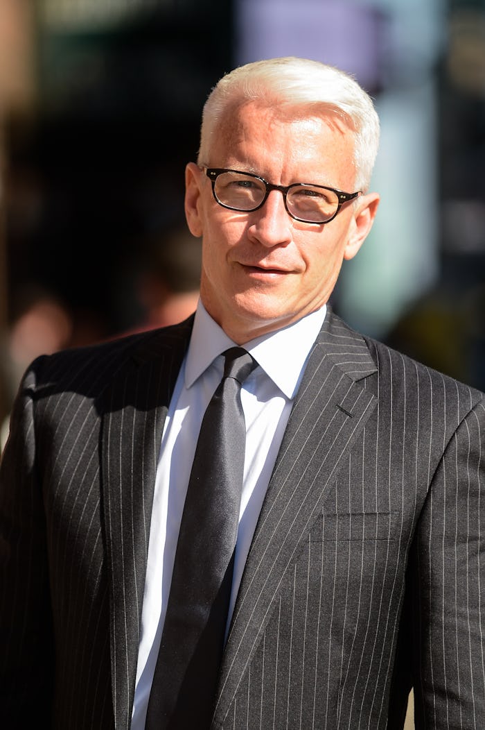 NEW YORK, NY - AUGUST 24:  Television personality Anderson Cooper enters "The Late Show With Stephen...