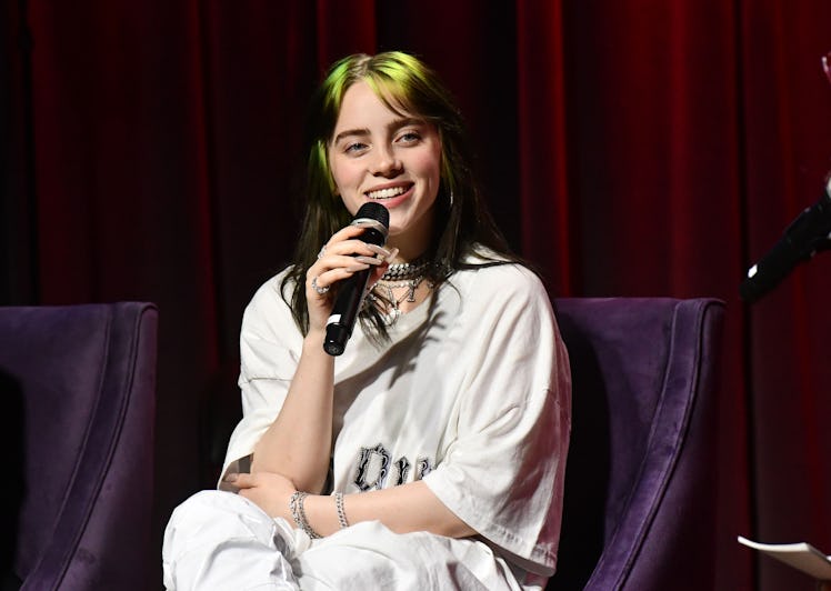 LOS ANGELES, CALIFORNIA - SEPTEMBER 17:  Singer Billie Eilish performs onstage at The GRAMMY Museum ...