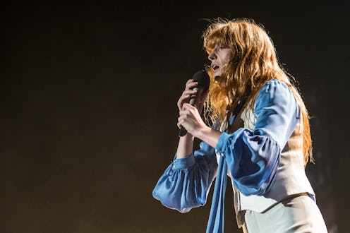English singer  Florence Welch of the indie rock band Florence and the Machine performs live on stag...