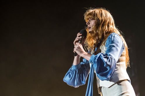 English singer Florence Welch of the indie rock band Florence and the Machine performs live on stag...