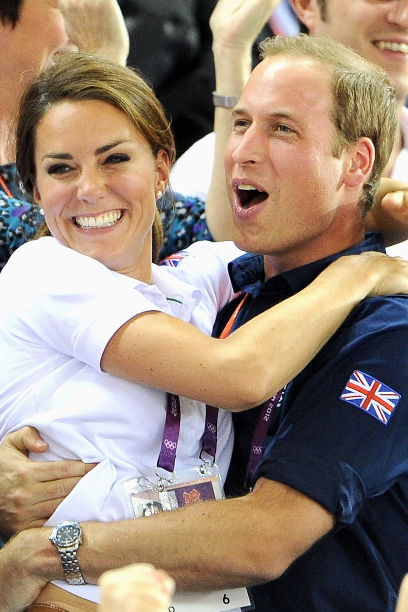 Prince William and Kate Middleton celebrate at the Olympics.