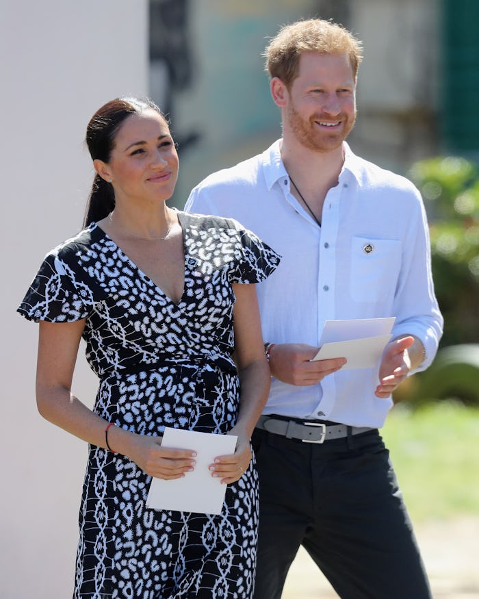 CAPE TOWN, SOUTH AFRICA - SEPTEMBER 23:  Meghan, Duchess of Sussex and Prince Harry, Duke of Sussex ...